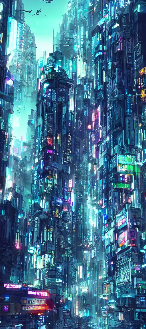 Image similar to beautiful cyberpunk city, digital art