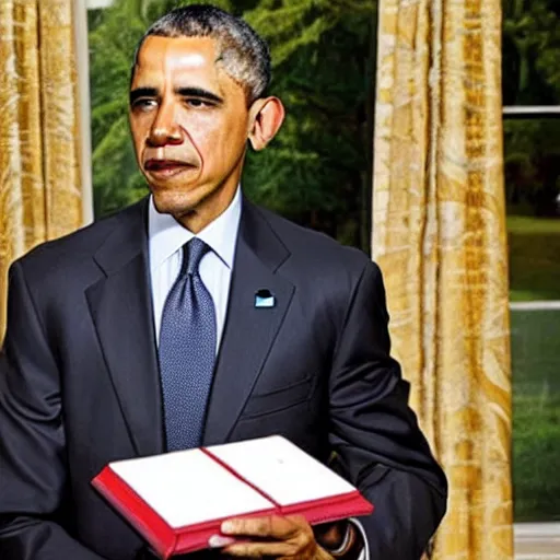 Image similar to barack obama with a copy of the bible in hand