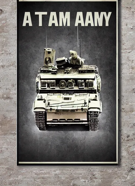 Image similar to army tank poster