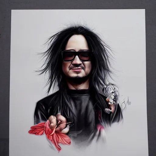 Image similar to David Shing, better known as Shingy, by artgerm