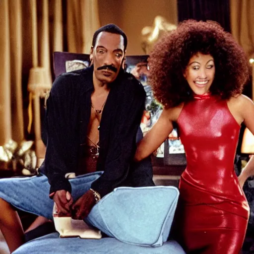 Image similar to a still from the movie beverly hills cat 2, with eddie murphy i