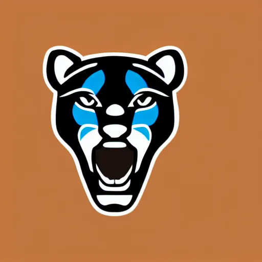 Image similar to sports logo detailed vector panther