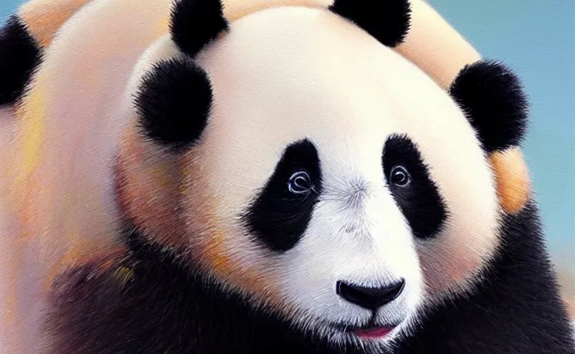 Prompt: sweet Panda, highly detailed, oil painting, ultra realistic, hyperrealistic