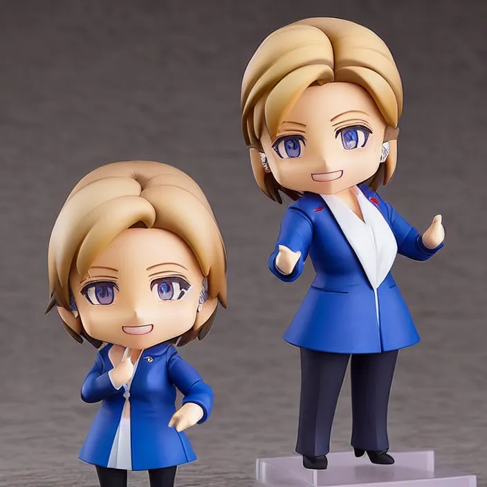 Image similar to hillary clinton, an anime nendoroid of hillary clinton, figurine, detailed product photo