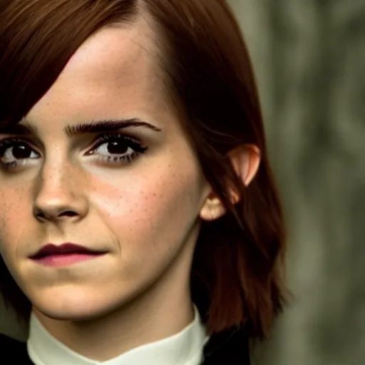 Image similar to Emma Watson playing as Severus Snape