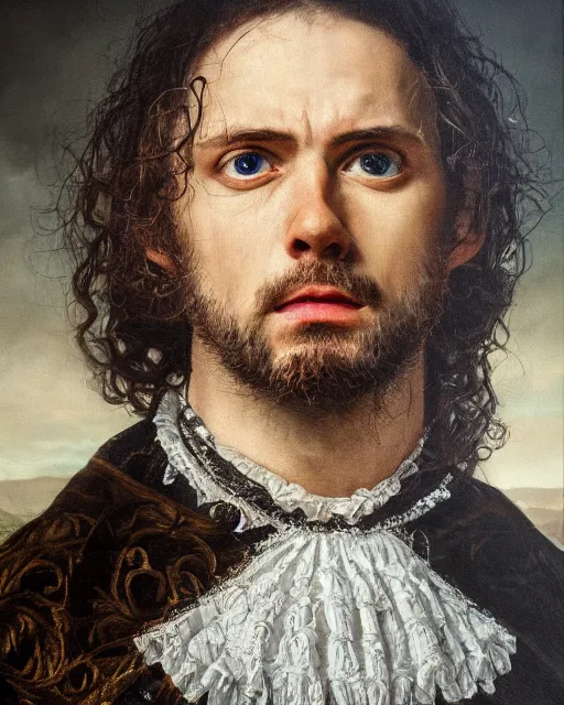 Prompt: acrylic painting portrait of balthasar gelt, high production value, intricate details, high resolution, hdr, high definition, masterpiece, realistic, ultrarealistic, highly detailed, hd, sharp focus, non blurry, sharp, smooth