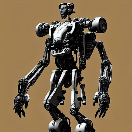 Image similar to cinematic still in westworld, humanoid mech by mamoru nagano