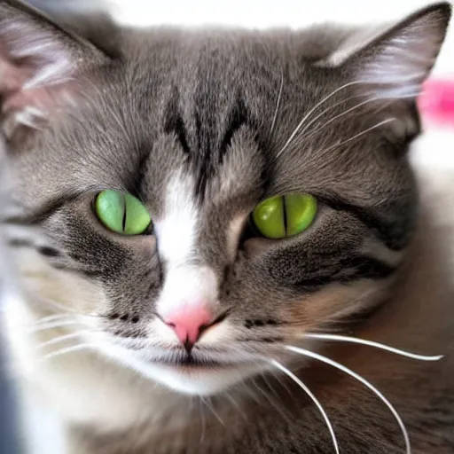 Image similar to Sad cat.