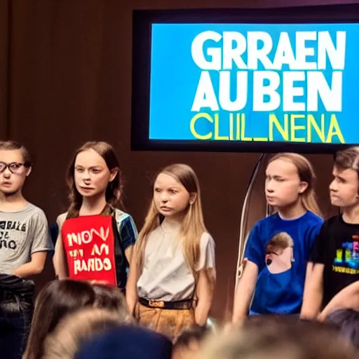 Image similar to greta thunberg climate presentation