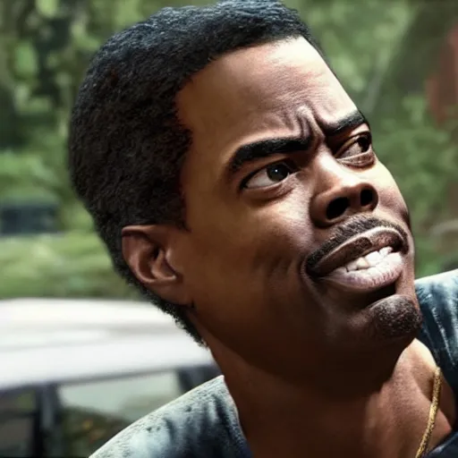 Prompt: Chris rock in the last of us 2 4K quality super realistic