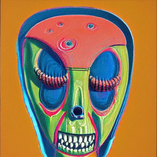 Image similar to alien by wayne thiebaud