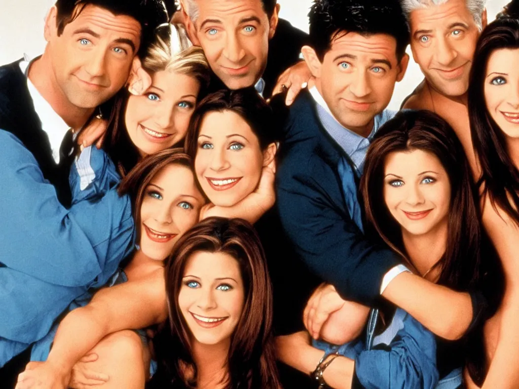Prompt: Friends TV Series, Rachel, Ross