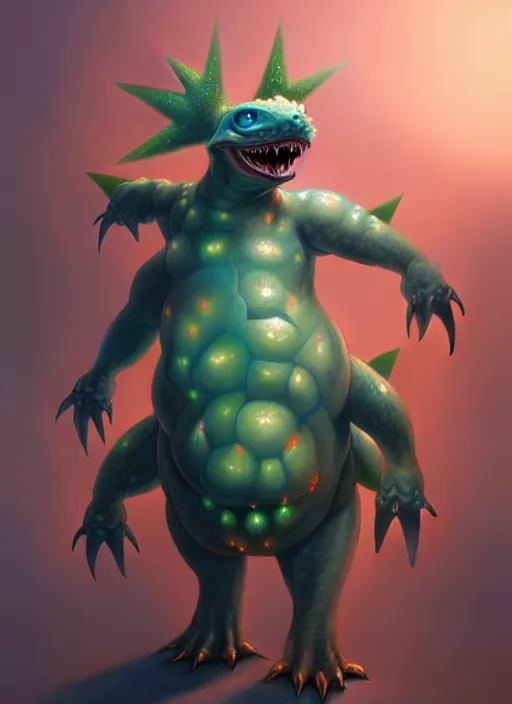 Image similar to a male anthromorphic venusaur pokemon, diffuse lighting, fantasy, intricate, elegant, highly detailed, lifelike, photorealistic, digital painting, artstation, illustration, concept art, smooth, sharp focus, art by john collier and albert aublet and krenz cushart and artem demura