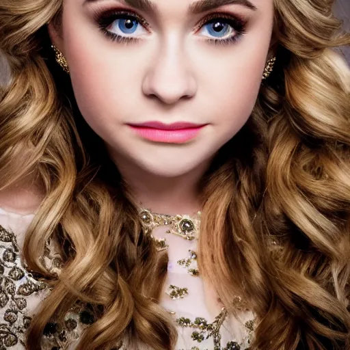 Image similar to professional portrait photography of sabrina carpenter in an opera