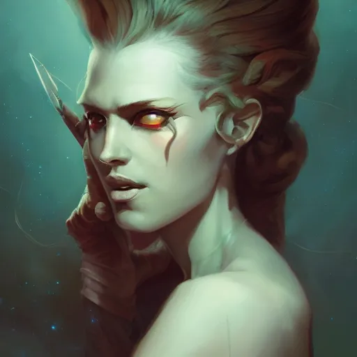 Image similar to twisted dreams portrait by peter mohrbacher and artem demura and greg rutkowski and artgerm, artstation, 4 k, detailed, gorgeous