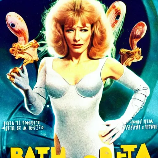 Image similar to cate blanchett as barbarella (1968),poster