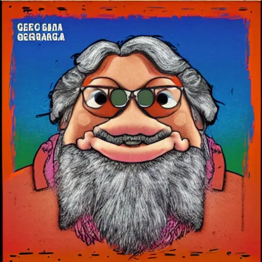 Prompt: jerry garcia as a muppet