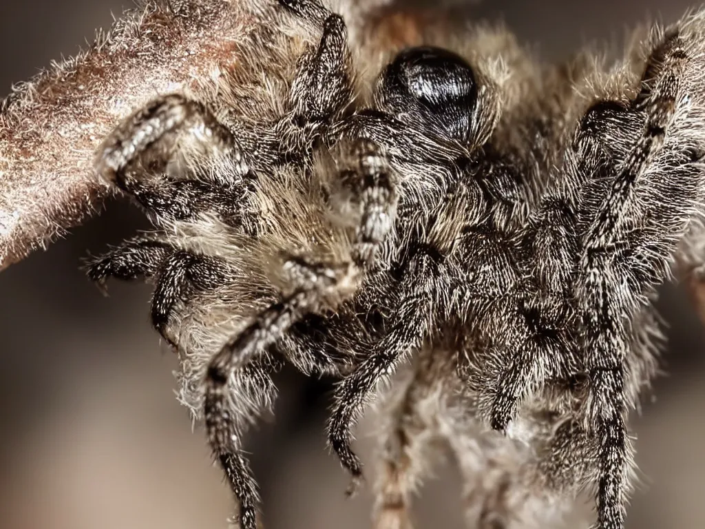 Prompt: close up shots of cute spider