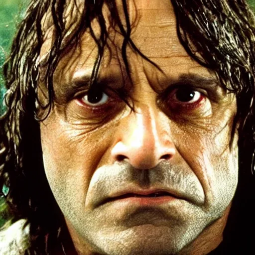Prompt: Danny devito as Aragorn in lord of the rings