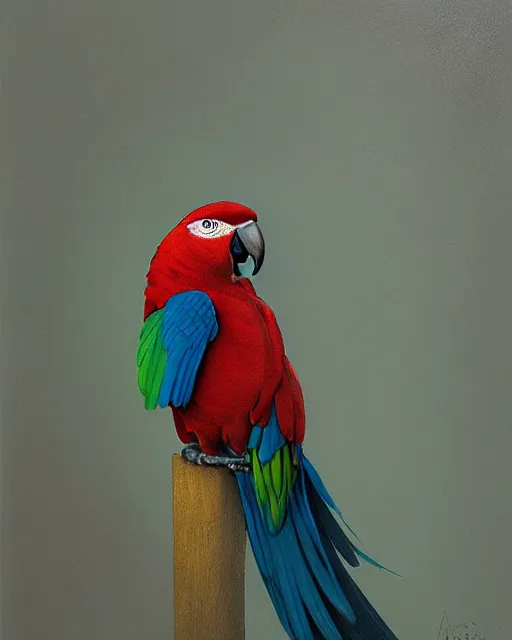 Prompt: parrot, artem chebokha