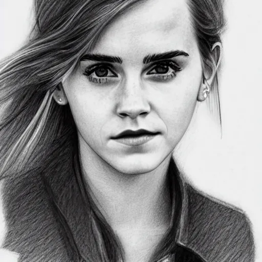 Hermione Granger (Emma Watson) sketch, ~6 hours, graphite pencils : r/ drawing