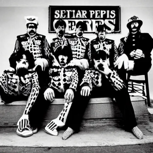 Image similar to sergeant peppers lonely hearts club band