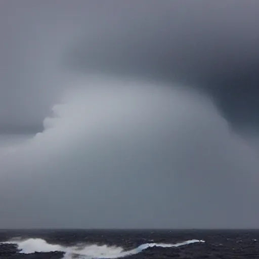 Prompt: dramatic cape horn major storm at crows nest at sea
