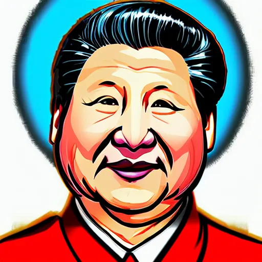 Image similar to cell shading high xi jinping