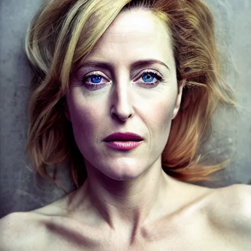 Prompt: gillian anderson by aykut aydogdu