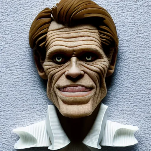 Prompt: willem dafoe made of foam : intricate, elegant, highly detailed, centered, smooth, sharp focus,