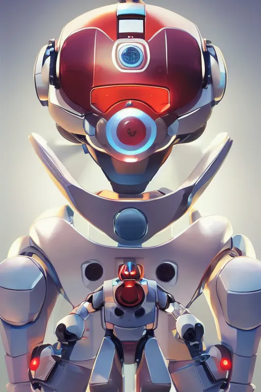 Image similar to metabots medabots medarotto medarot robot minimalist comics helmet mask neon cybereye, behance hd by jesper ejsing, by rhads, makoto shinkai and lois van baarle, ilya kuvshinov, rossdraws global illumination ray tracing hdr radiating a glowing aura