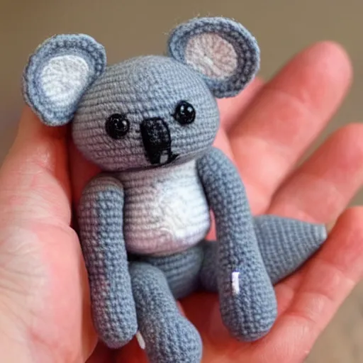 Image similar to a koala amigurumi