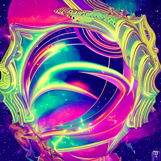 Image similar to a and w vaporwave logo, colorful, digital art, cosmic, 3 d high definition, trending on art station, photorealistic, high resolution, 8 k, octane, hyper detailed, insane details, intricate, elite, ornate, elegant trend, highly detailed and intricate, sharp focus, photography, unreal engine