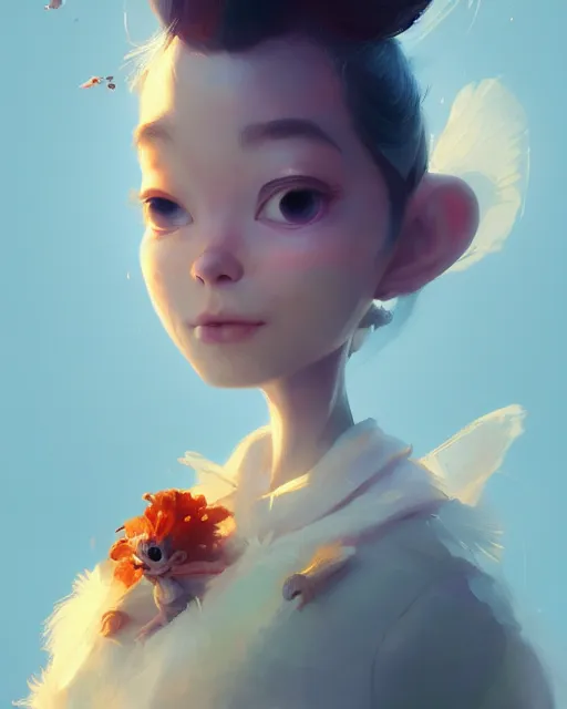 Prompt: a beautiful portrait of an anthropomorphic disney character by cory loftis, fenghua zhong, ryohei hase, ismail inceoglu and ruan jia. volumetric light, artstation