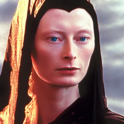 Image similar to young tilda swinton as galadriel