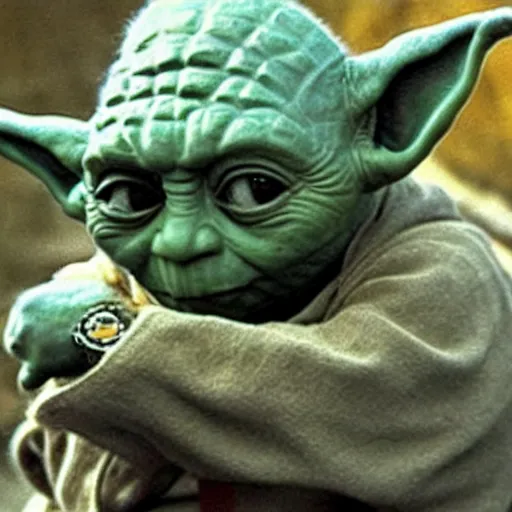 Image similar to joe rogan as yoda