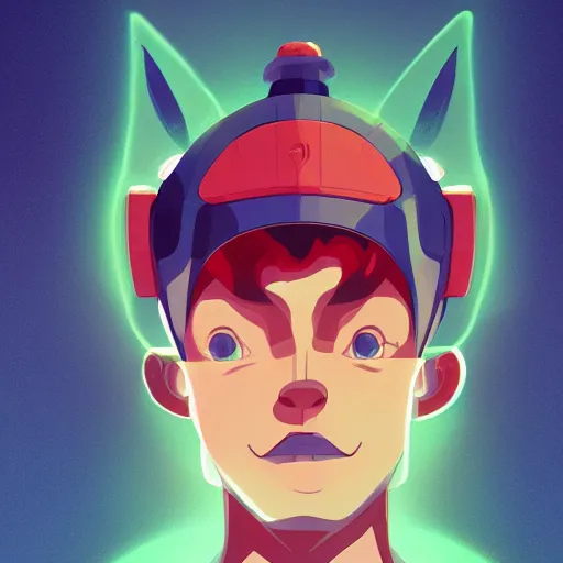 Image similar to face icon stylized minimalist space dandy, loftis, cory behance hd by jesper ejsing, by rhads, makoto shinkai and lois van baarle, ilya kuvshinov, rossdraws global illumination