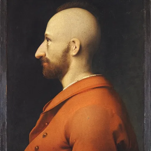 Image similar to portrait of a man with a sagittal crest