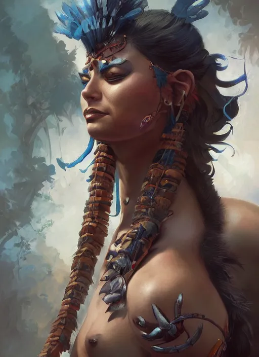 Prompt: A beautiful digital painting of an amazonian warrior, by Stanley Artgerm Lau, frank frazetta, Rossdraws, James Jean, gerald brom, Andrei Riabovitchev, Marc Simonetti, and Sakimichan, trending on artstation, SFW version