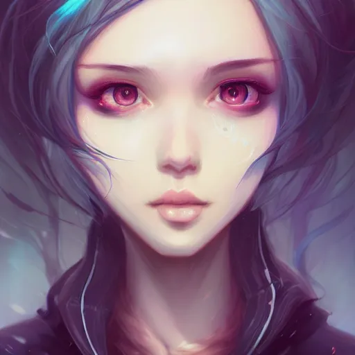 Image similar to a portrait of a beautiful emo girl, art by lois van baarle and loish and ross tran and rossdraws and sam yang and samdoesarts and artgerm, digital art, highly detailed, intricate, sharp focus, Trending on Artstation HQ, deviantart, unreal engine 5, 4K UHD image