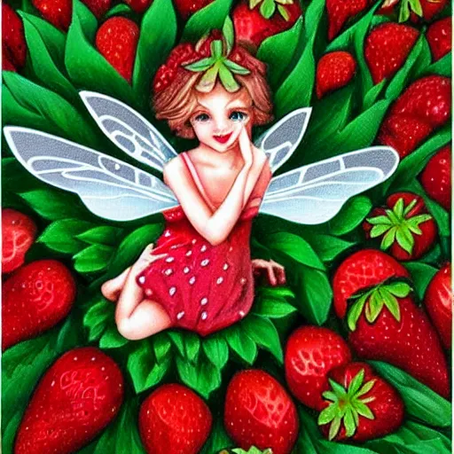 Prompt: strawberry fairy