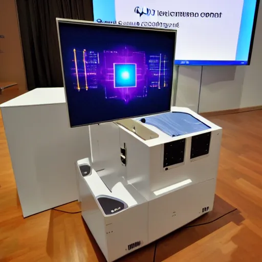 Image similar to a quantum pc, prototype demo at the hall of science