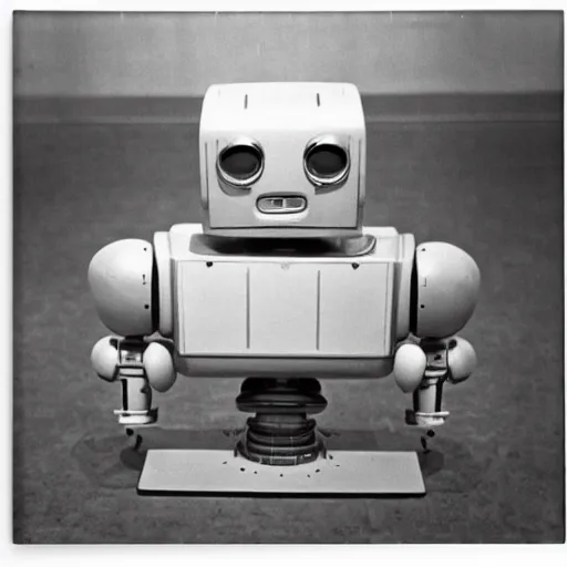 Image similar to wide angle robot by Diane Arbus