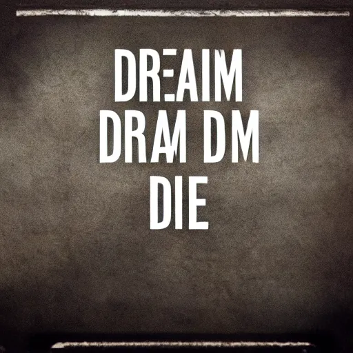 Image similar to dream or die