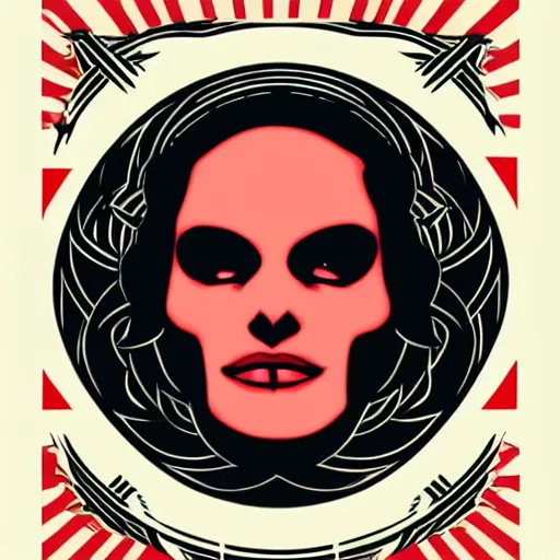 Image similar to death. by shepard fairey