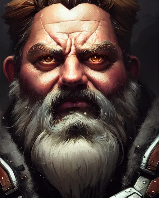 Prompt: torbjorn from overwatch, character portrait, portrait, close up, concept art, intricate details, highly detailed by greg rutkowski, michael whelan and gustave dore
