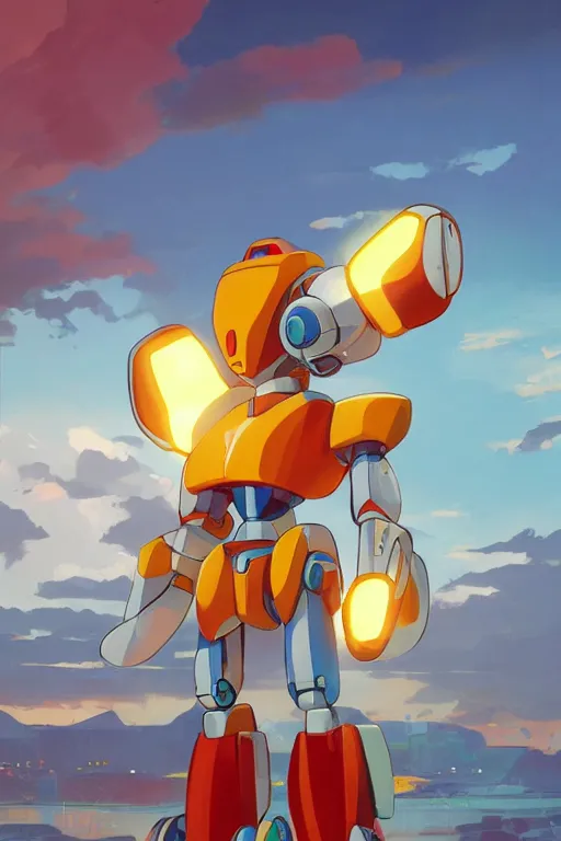 Image similar to metabots medabots medarotto medarot robot minimalist comics, behance hd by jesper ejsing, by rhads, makoto shinkai and lois van baarle, ilya kuvshinov, rossdraws global illumination ray tracing hdr radiating a glowing aura