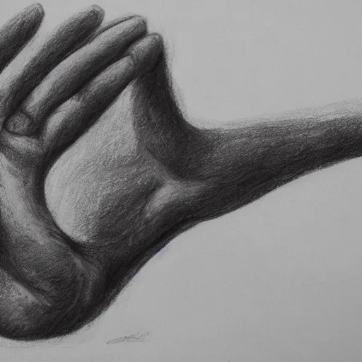 Image similar to a schizophrenic drawing depicting the hand of god, artistic abstarct