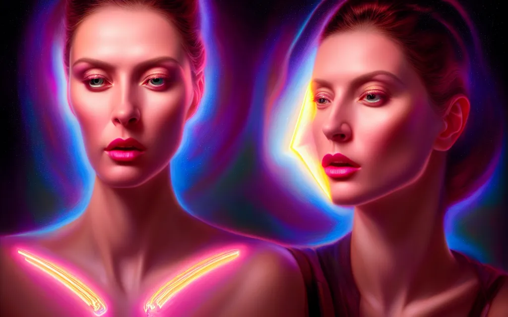 Image similar to beauty woman in holograms of alien artifacts, electrical case display, total recall tech, , ultrarealistic, dramatic lighting, electrical details, high details, 4k, 8k, best, accurate, trending on artstation, artstation, photorealism, ultrarealistic, digital painting, style of Tristan Eaton Stanley Artgerm and Tom Bagshaw, Caravaggio, Boris Vallejo