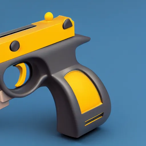 Image similar to product photo of the baby toy from fisher price baby's first handgun, octane render, unreal engine 5, light transport simulation